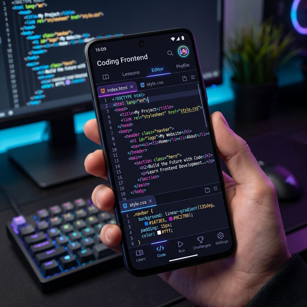 Coding Frontend: HTML, CSS, JS screenshot 3