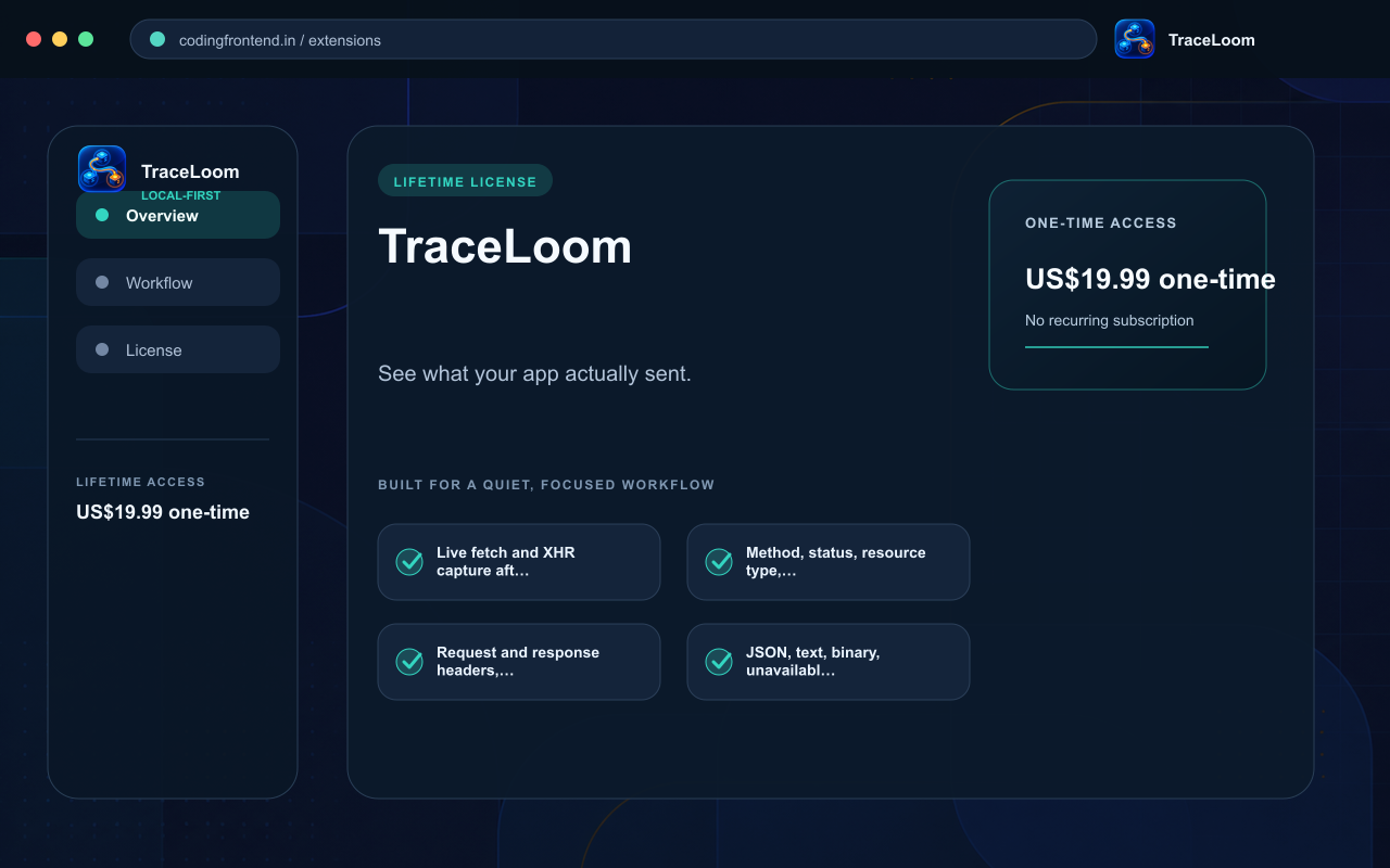 TraceLoom — API Debugging Companion screenshot 1