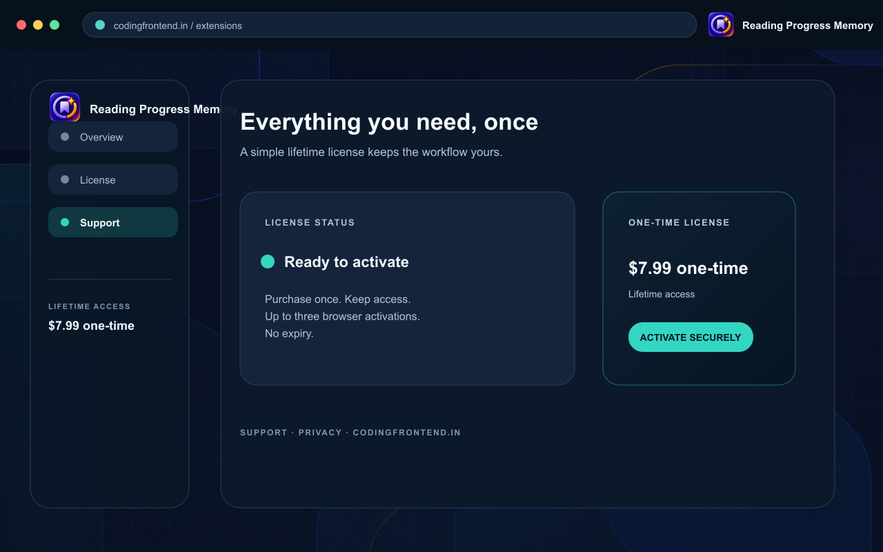 Reading Progress Memory screenshot 3
