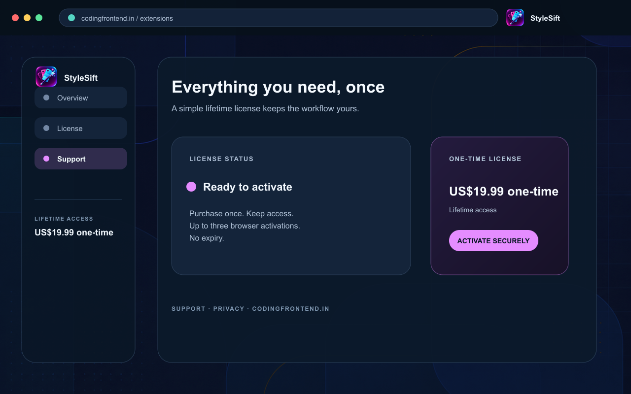 StyleSift — Design Token Extractor screenshot 3