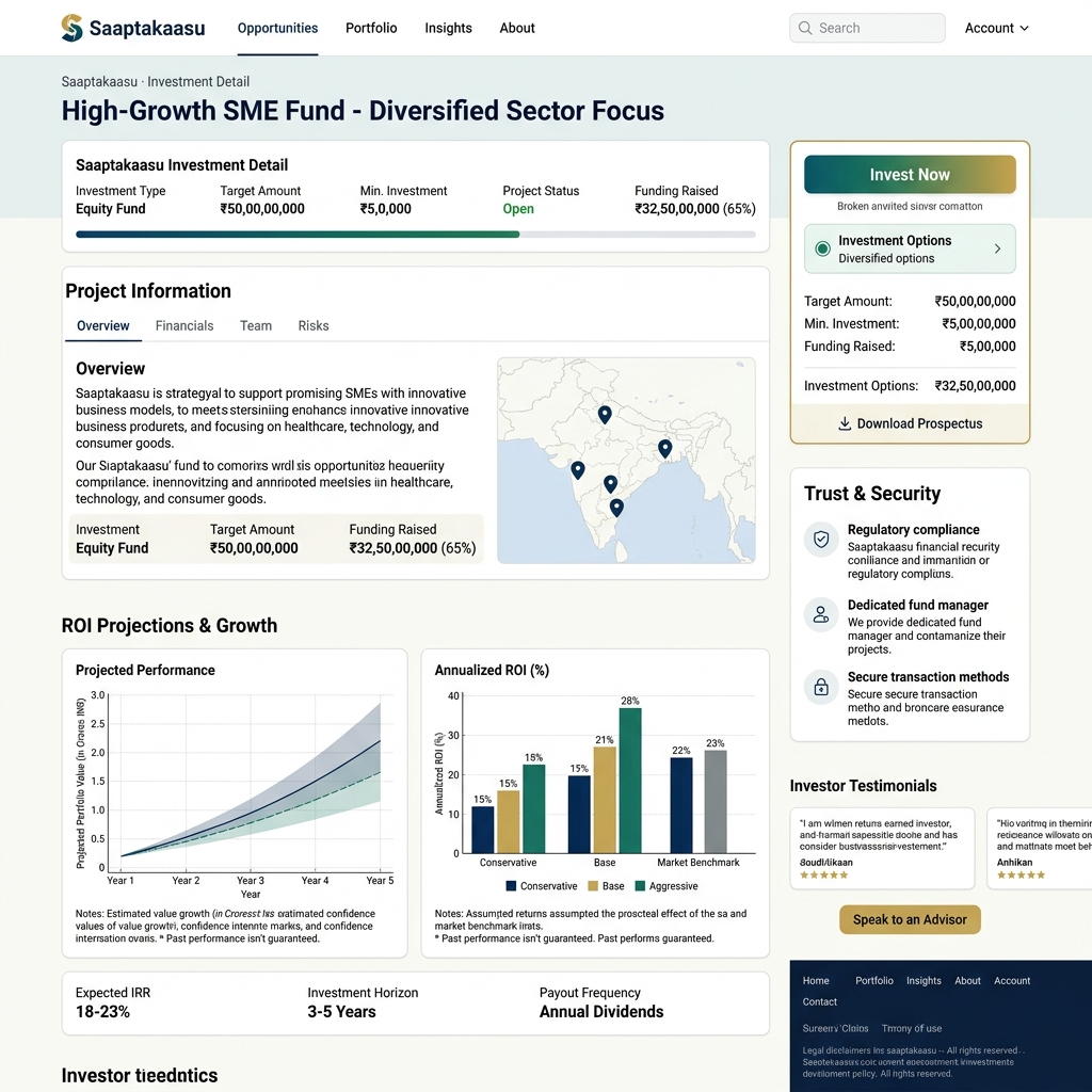 Saaptakaasu Financial Platform screenshot 2